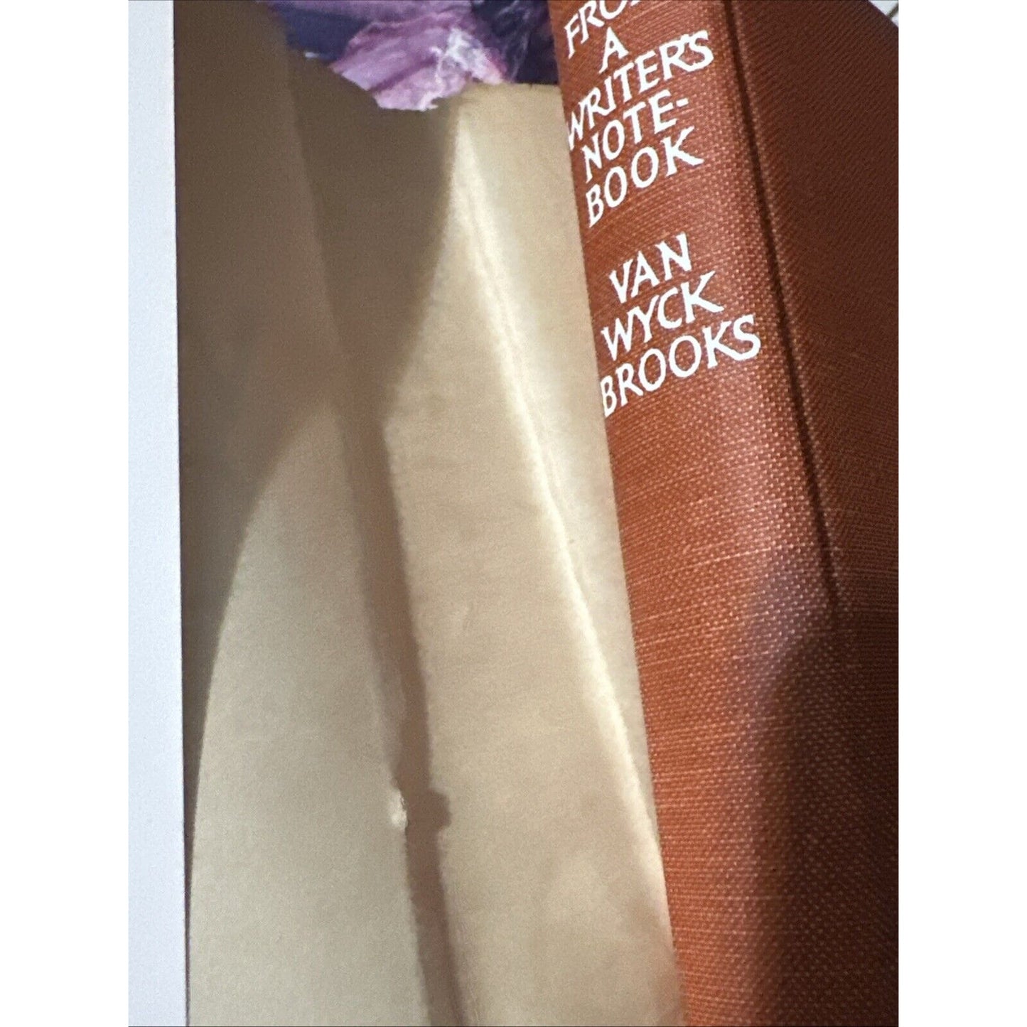 Van Wyck Brooks From A Writer's Notebook 1958 HC 1st ed