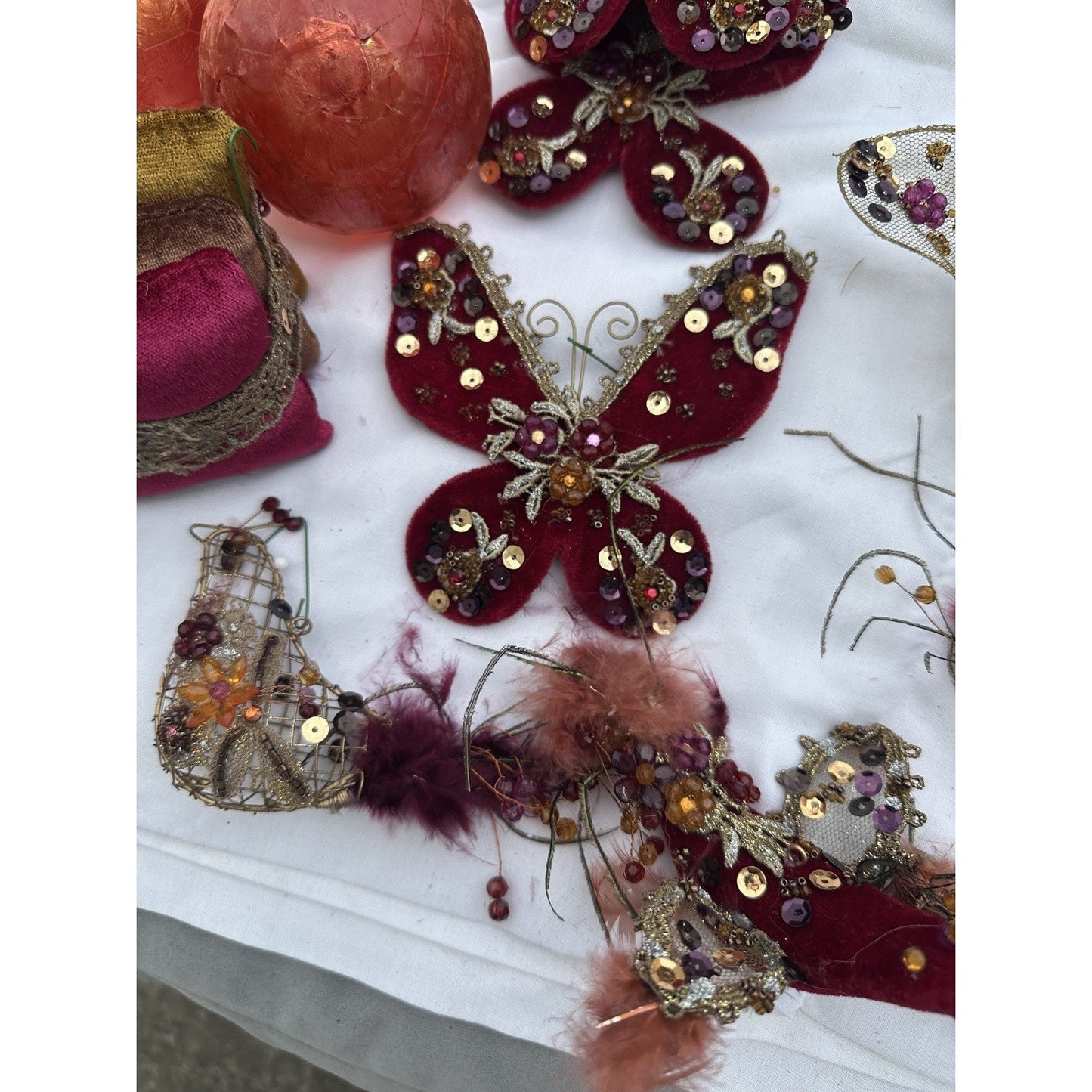 Vintage Christmas Tree Ornaments Lot Over 50