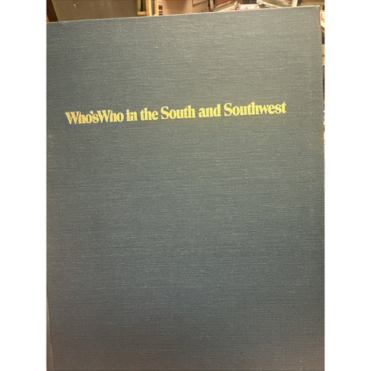 Who's Who in the South & Southwest, 1982-1983 18th Edition