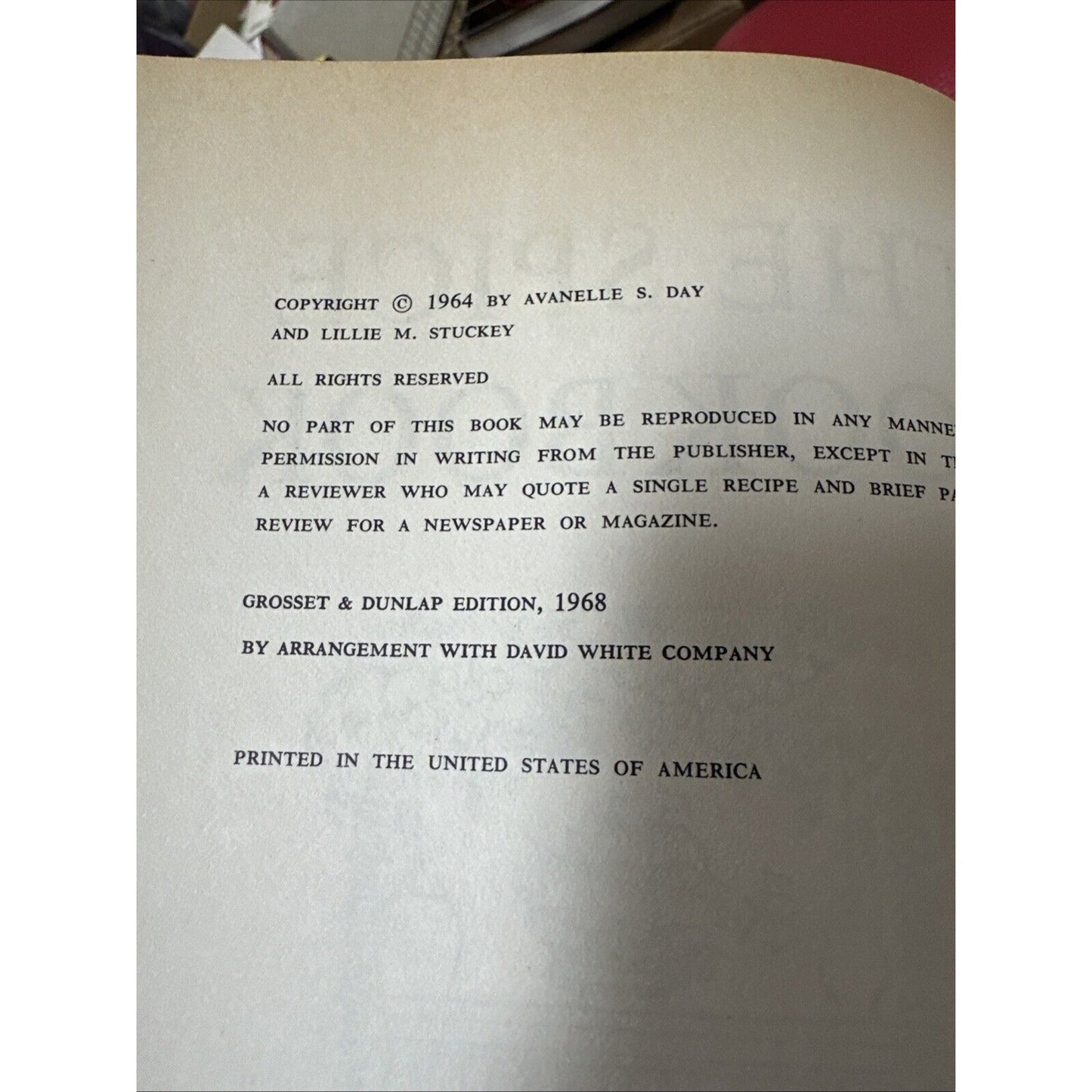The Spice Cookbook 1968