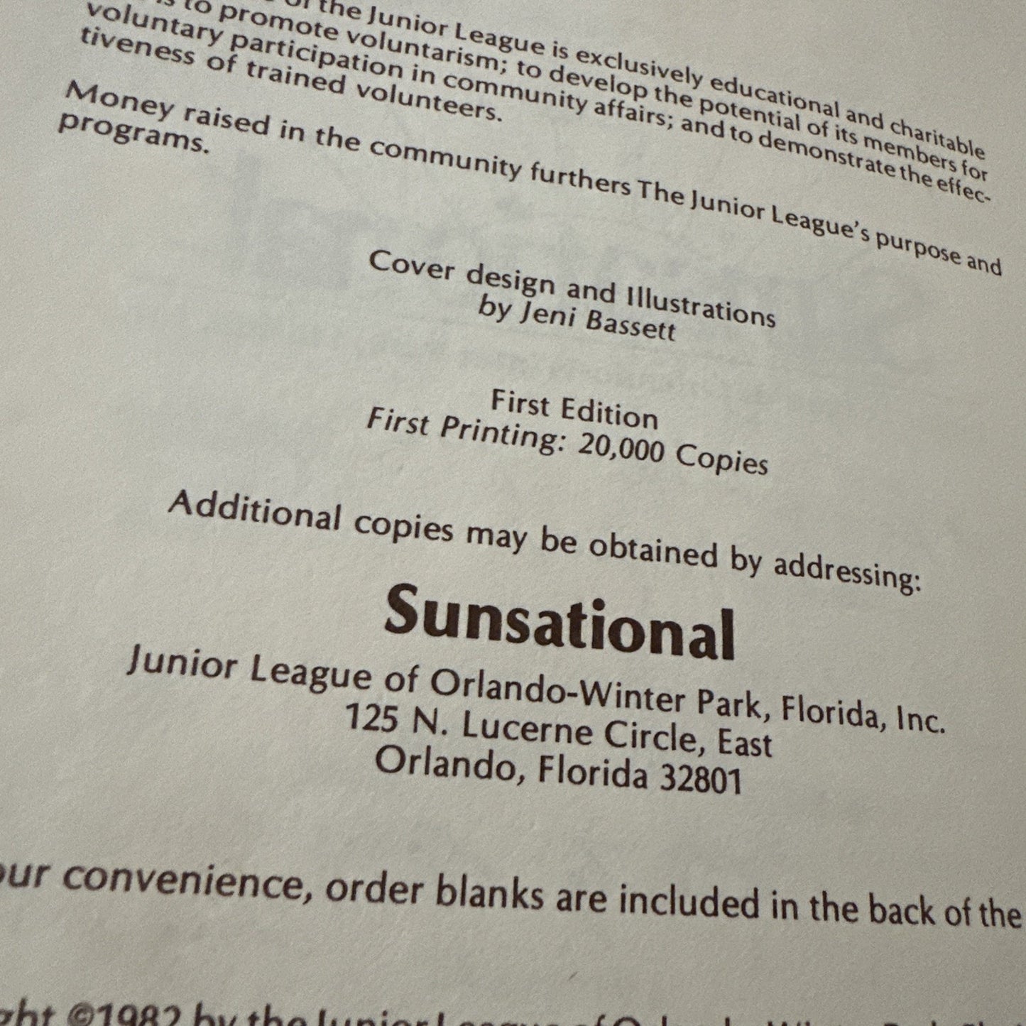 Sunsational: Junior League of Orlando-Winter Park, Florida Spiral-bound CookbookSunsational: A Cookbook - Spiral-bound - GOOD