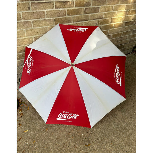 Vintage Coke Cola golf umbrella