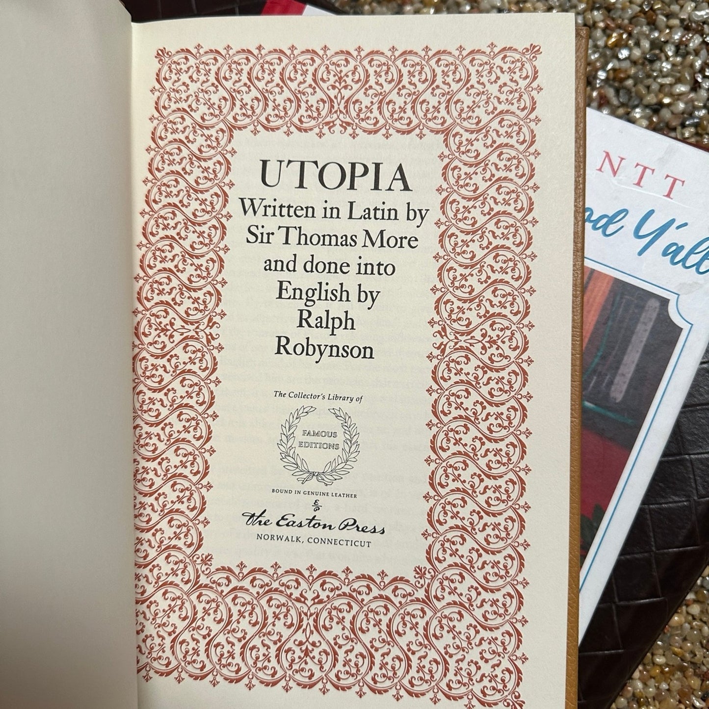 Utopia - Sir Thomas More - Easton Press - H.G.Wells Introduction Easton Press