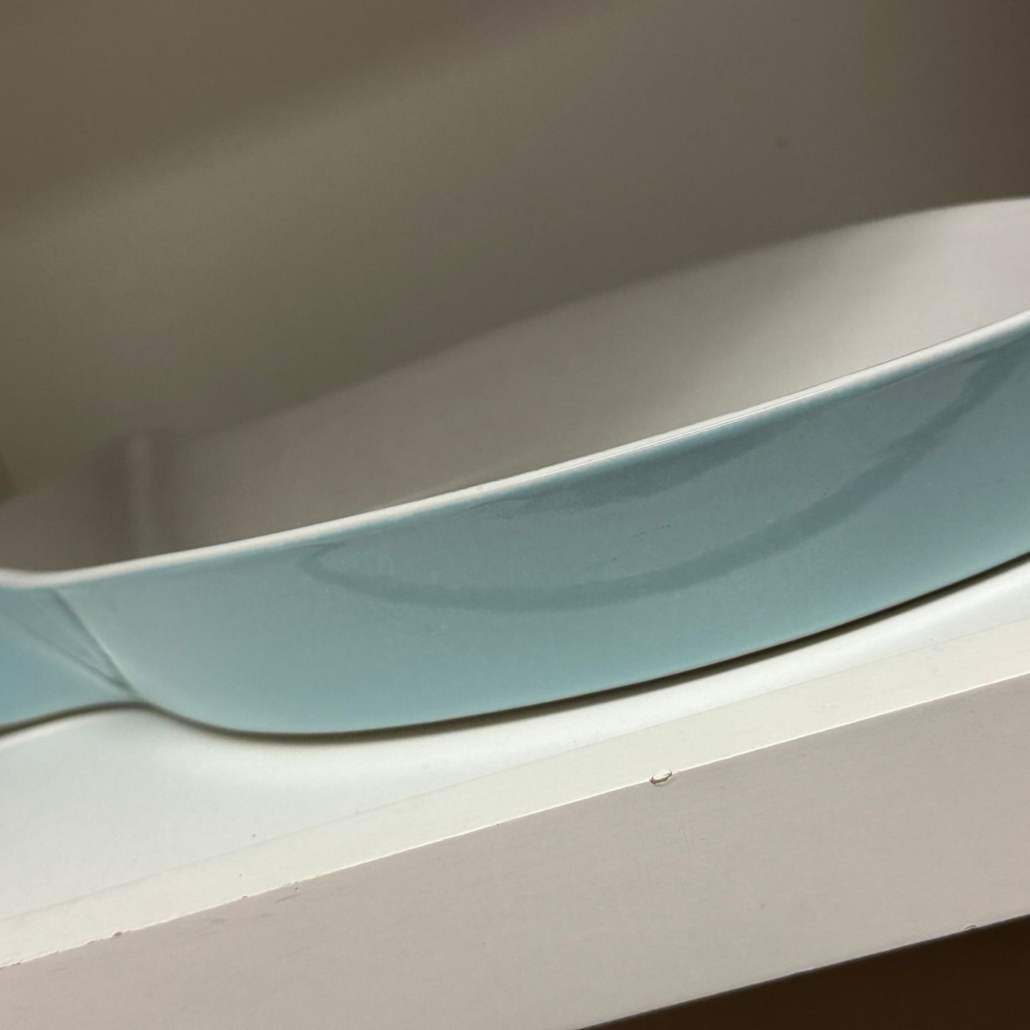 Baby Blue Fish Shaped Serving Platter Threshold Stoneware Large Aqua