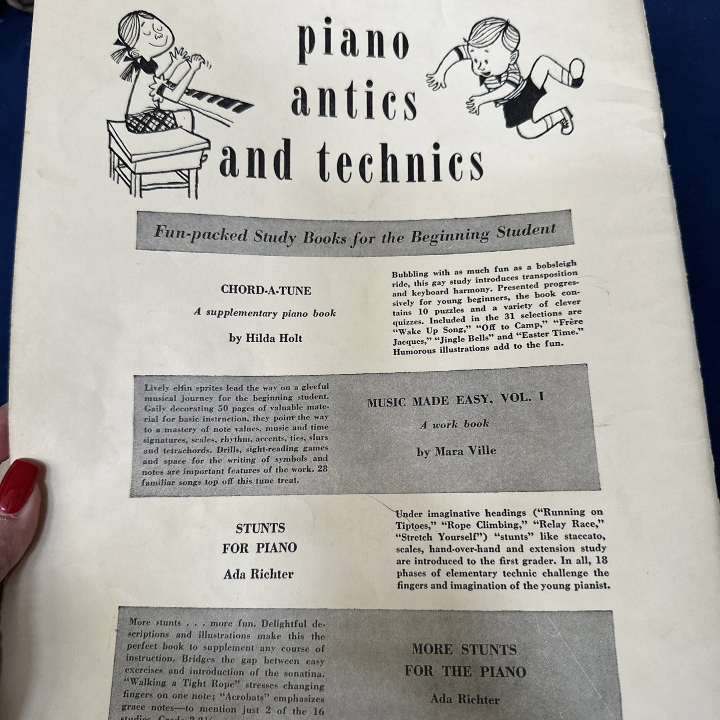 Technic Tales Book 2 for the Child at the Piano Lessons by Louise Robyn Lot of 2