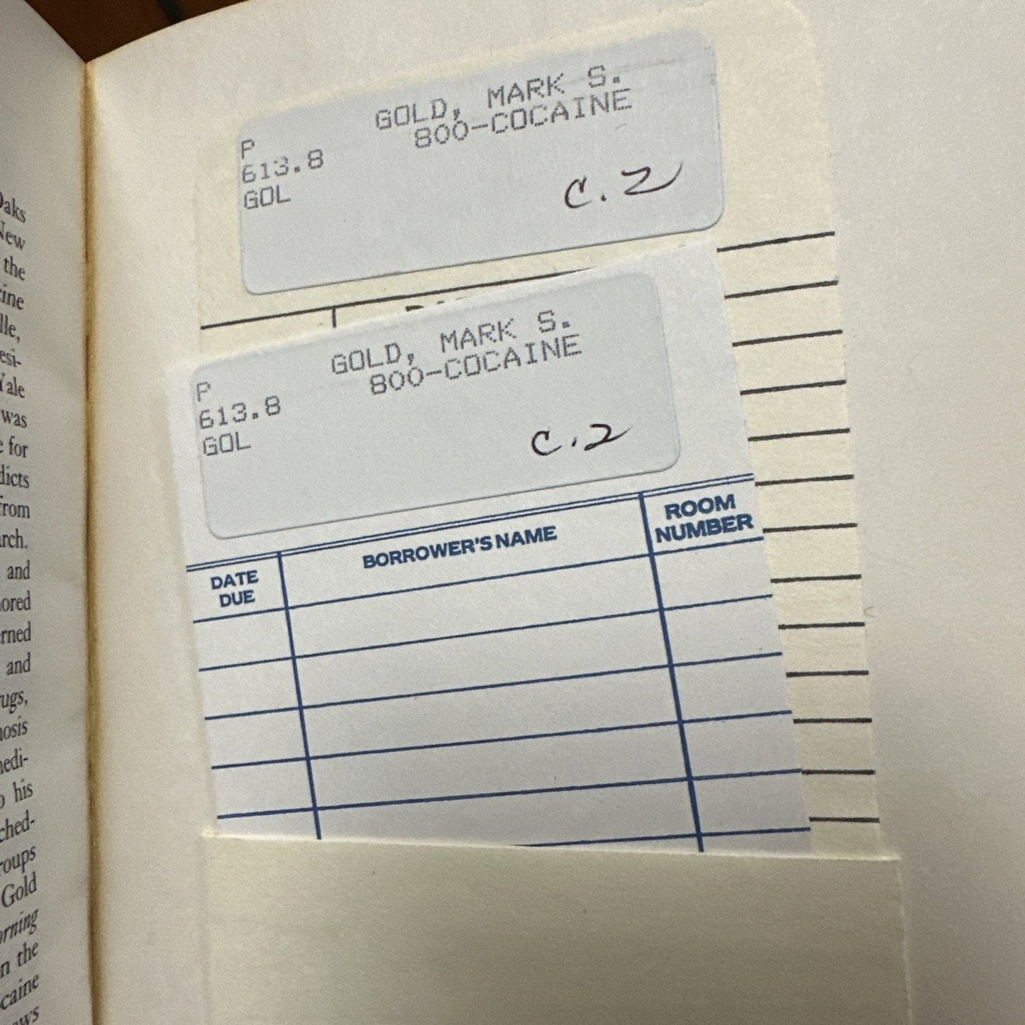 800-Cocaine Paperback Mark S. Gold