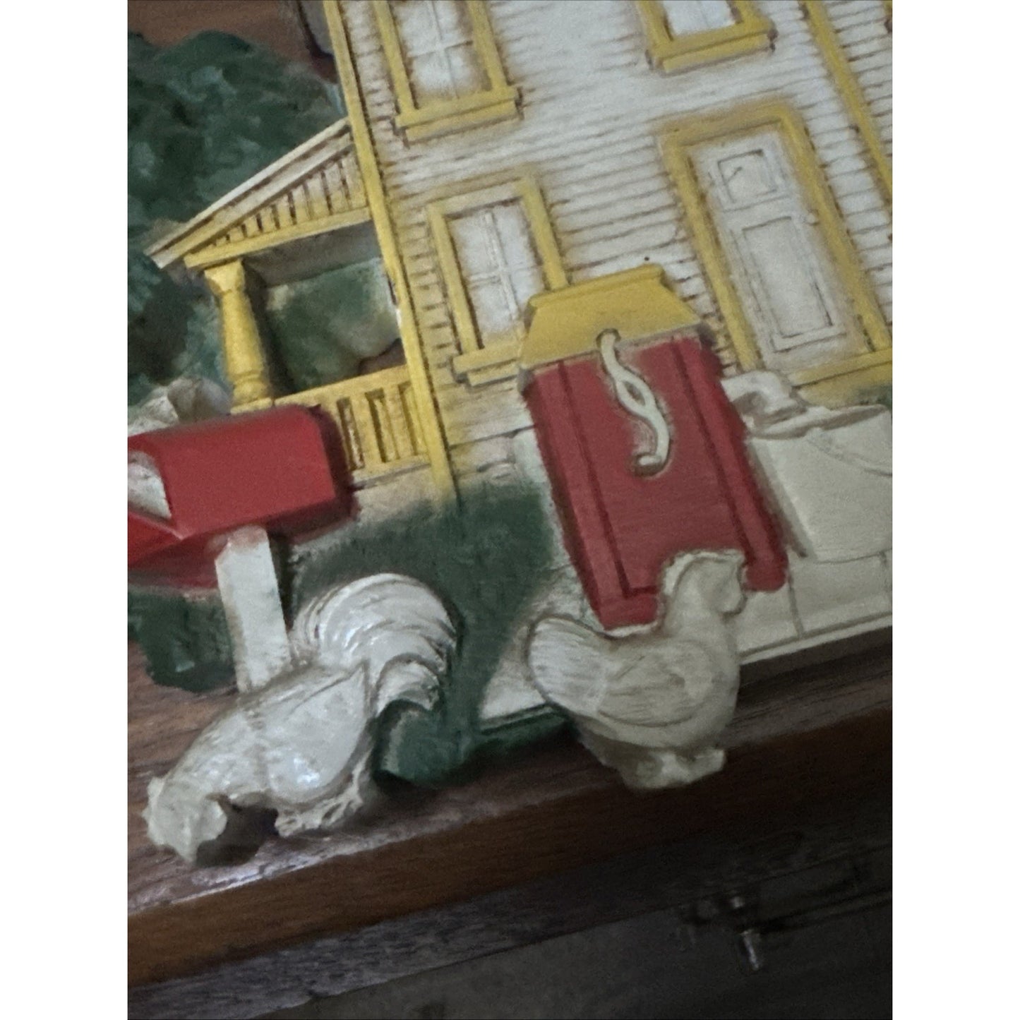 Vintage 1975 Homco Red Barn Farmhouse Wall Art Plaques Set 7369 USA
