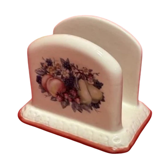 Vintage Avon Sweet Country Harvest Napkin Holder