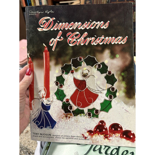 Dimensions of Christmas Stained Glass Pattern Book, Angels, Bells,