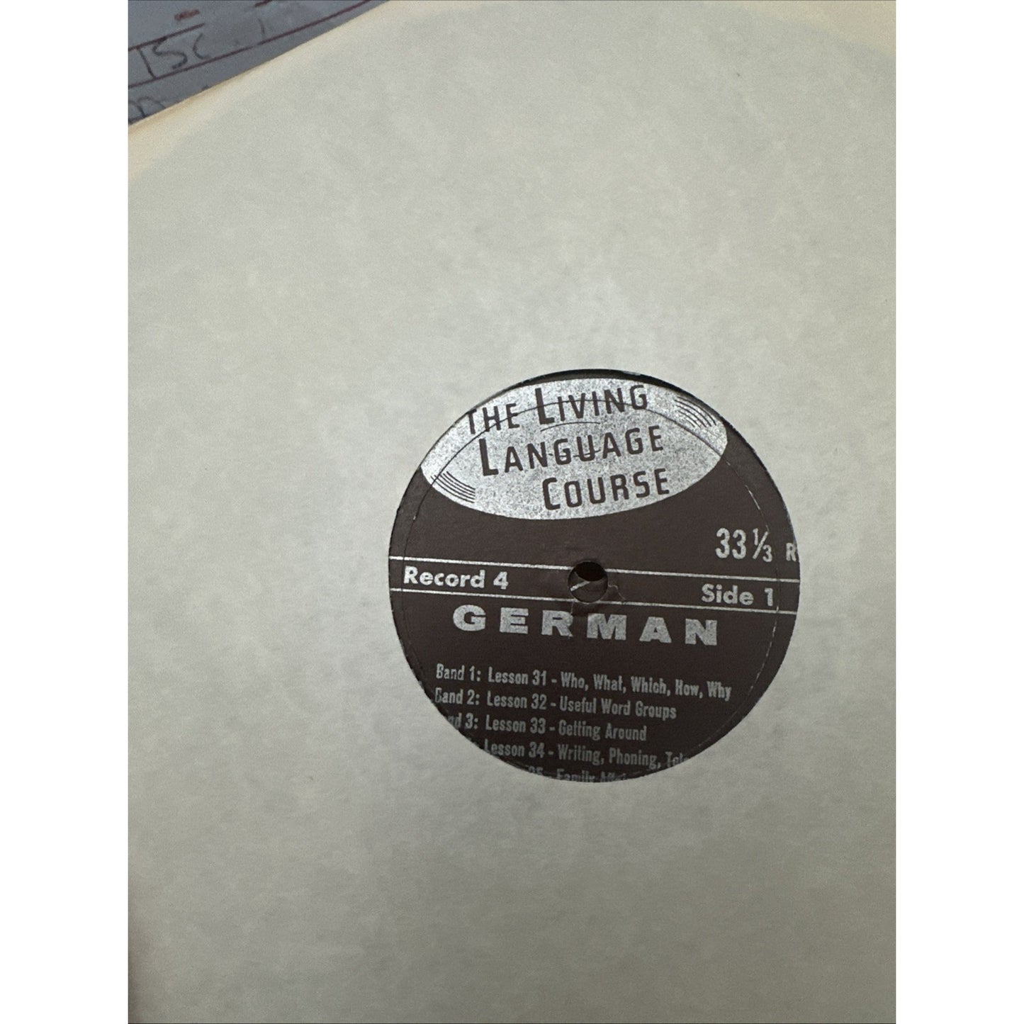 Boxed Living German A Complete Language Course Vinyl 4 LP Records 40 Lesson 1956