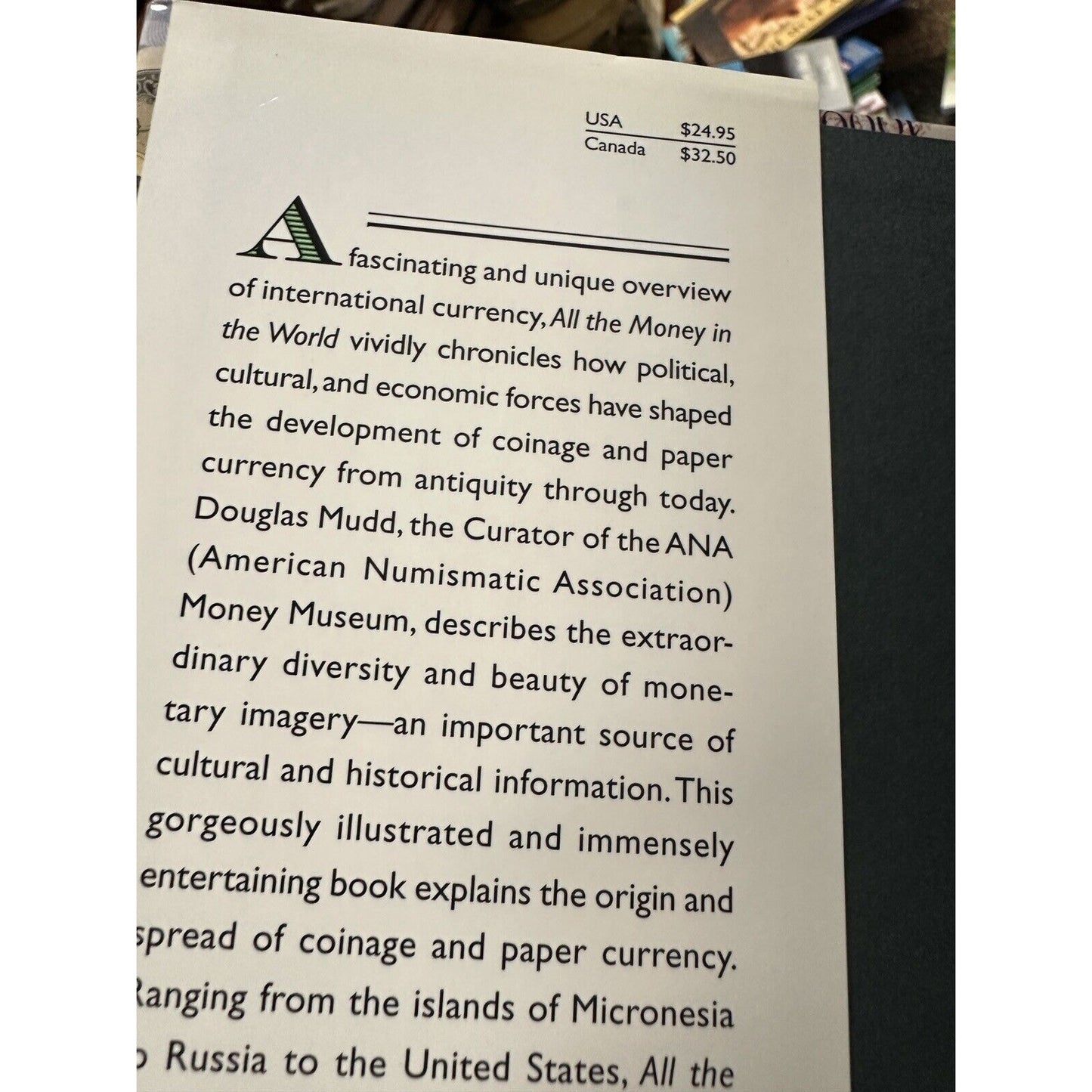 All the Money in the World Douglas Mudd Paper Money Art History Numismatics