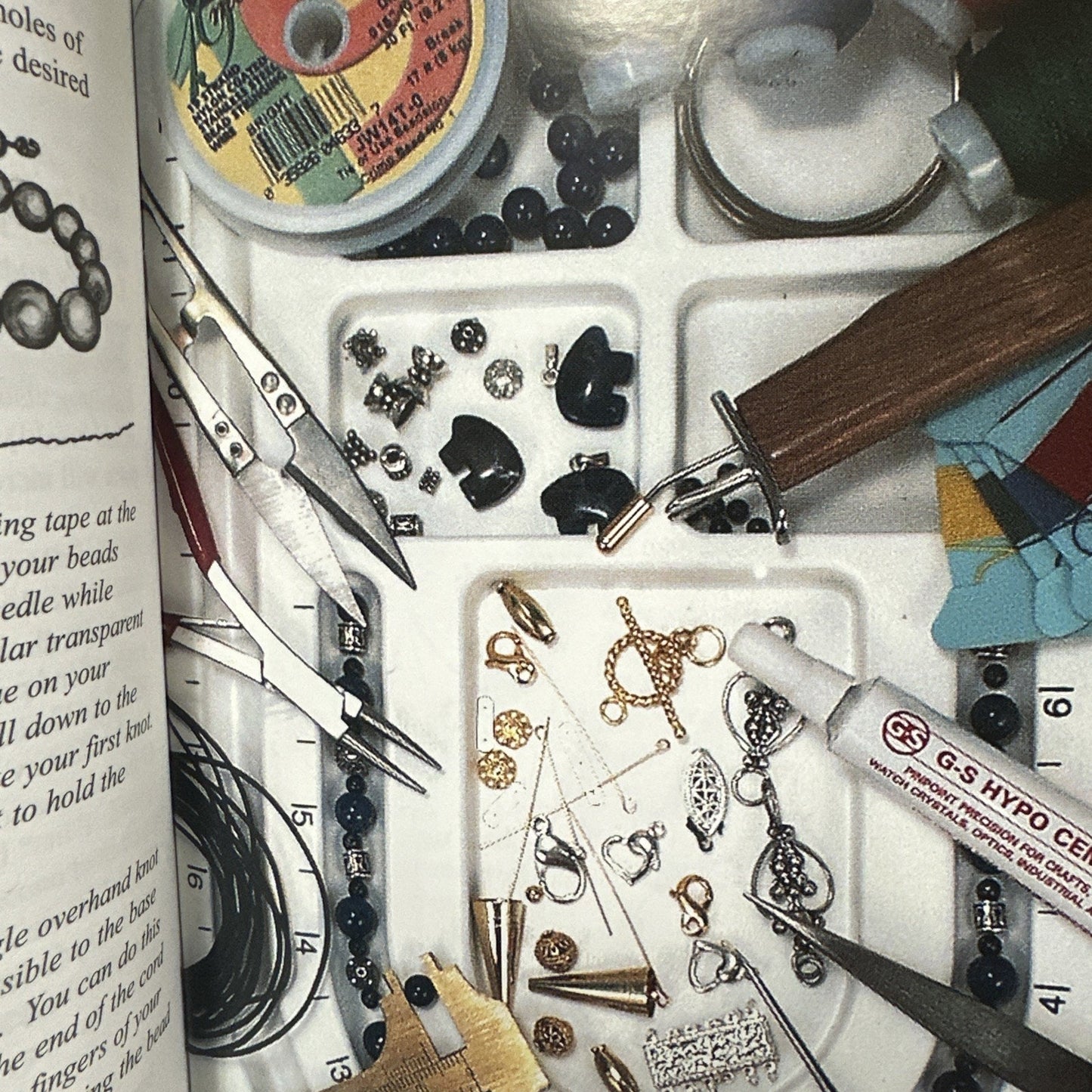 2001 The Basics of Bead Stringing Book Beginner to Advanced Borjay Press