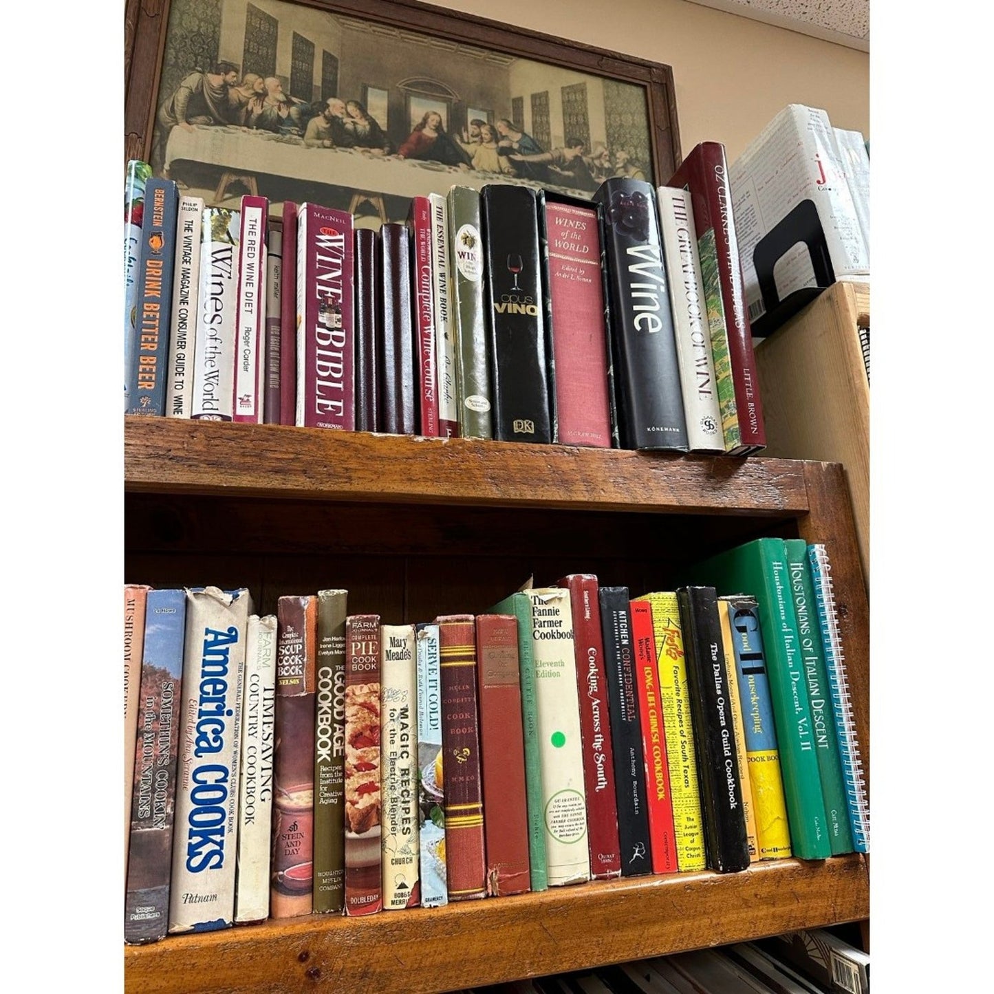Mix of over 20 pounds of cookbooks