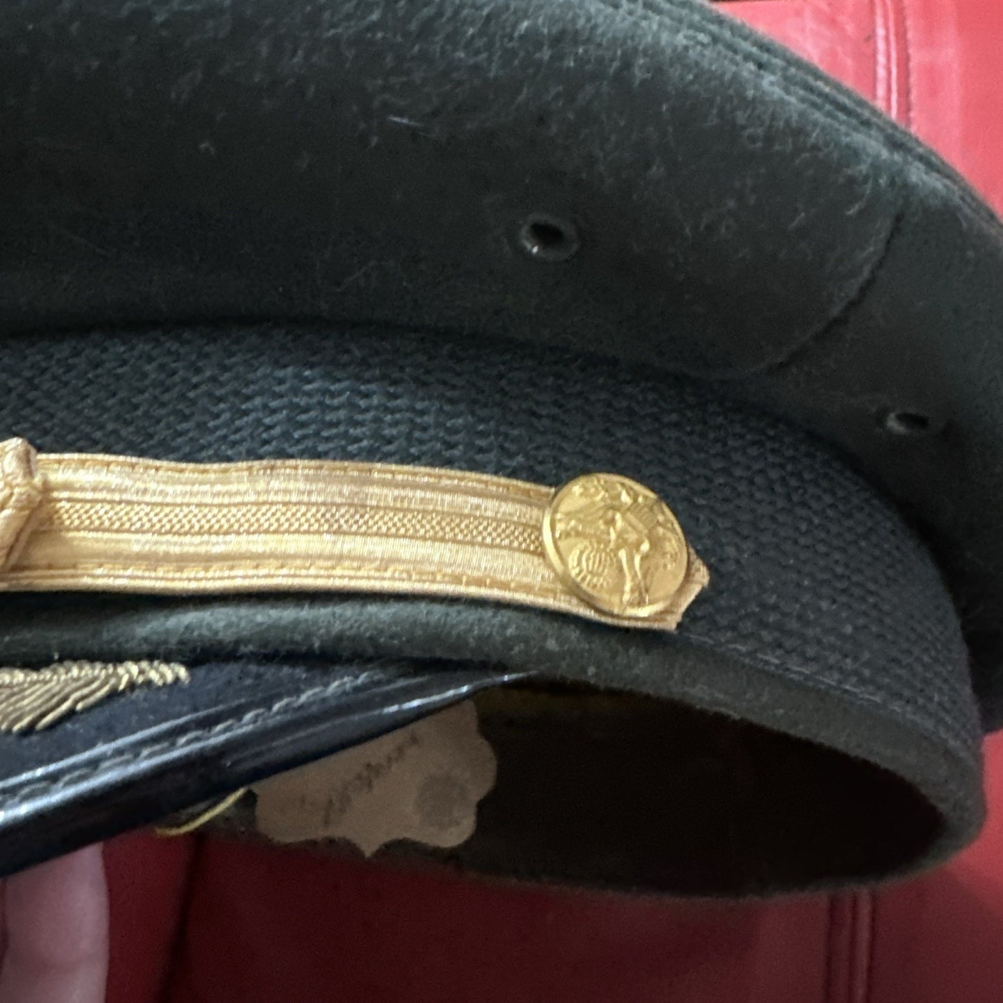 VIETNAM / KOREAN WAR ERA US ARMY KINGFORM WOOL FIELD OFFICERS VISOR CAP