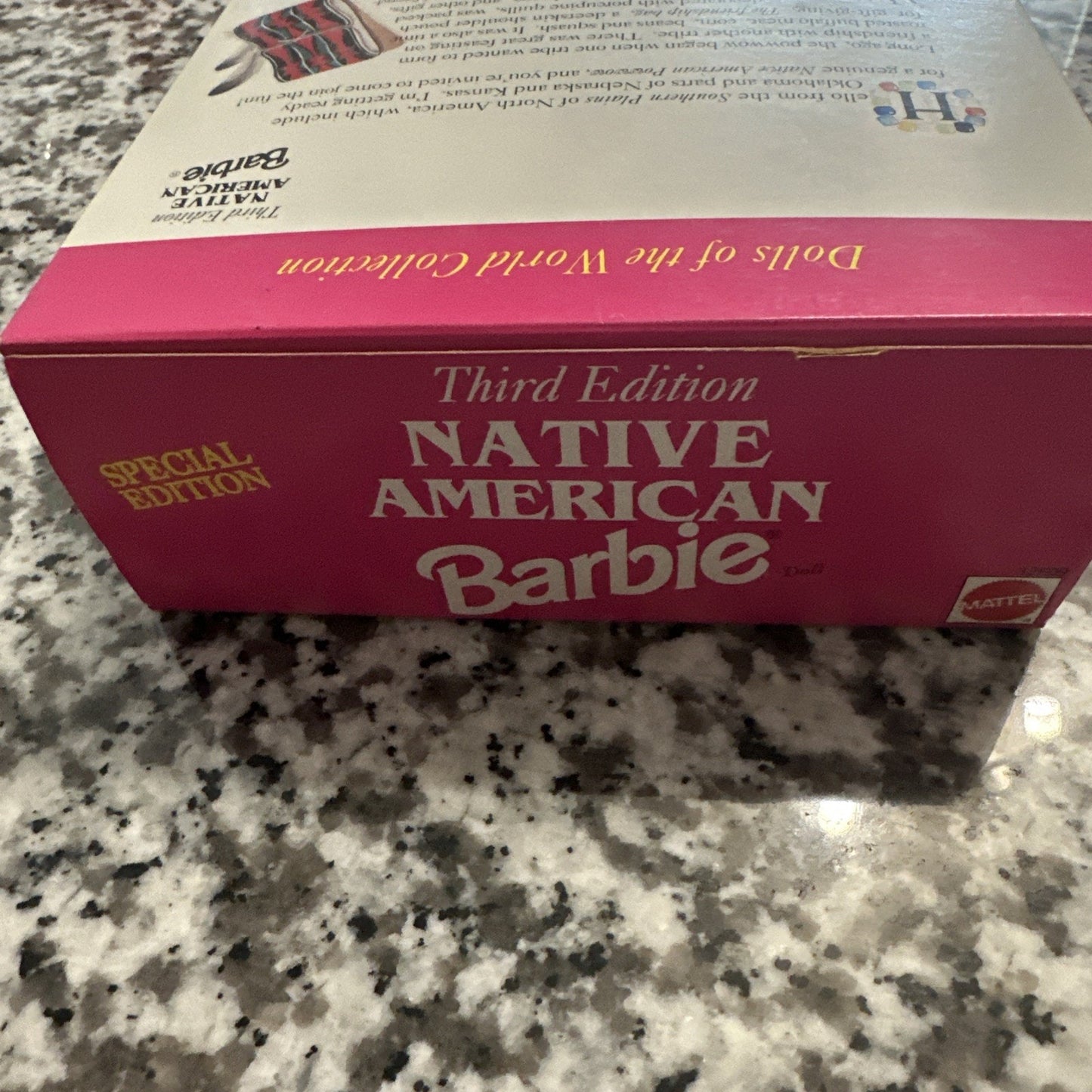 1994 Mattel Barbie Dolls Of The World Native American Third Edition