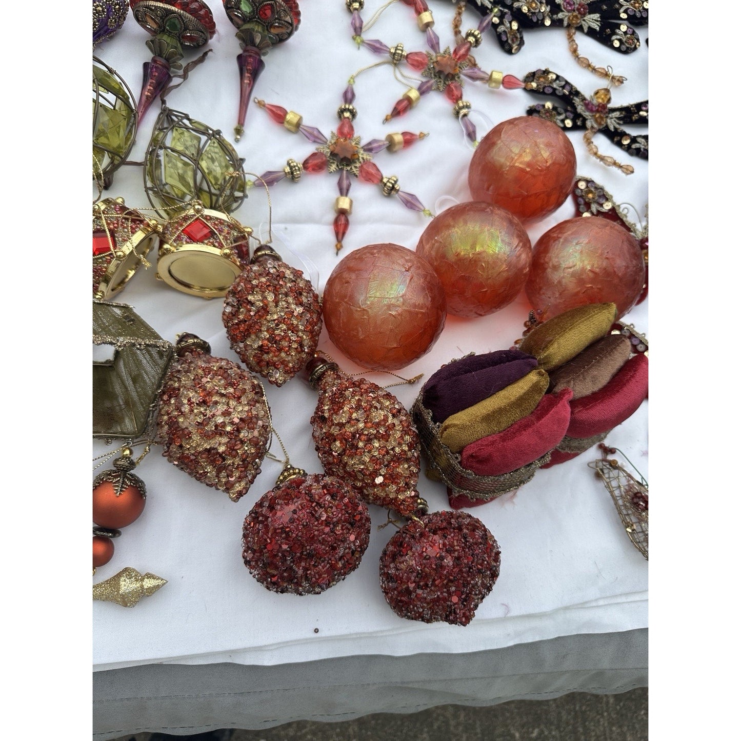 Vintage Christmas Tree Ornaments Lot Over 50