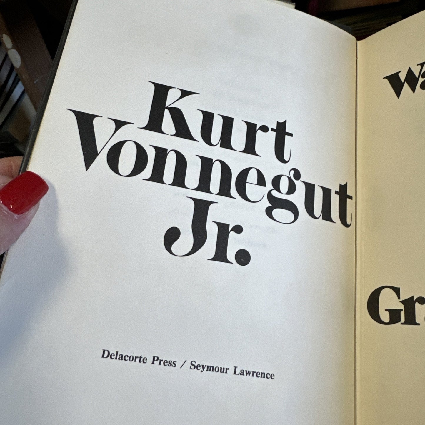 Wampeters Foma Granfallons by Kurt Vonnegut True 1st Ed Print HCDJ 1974 $8.95