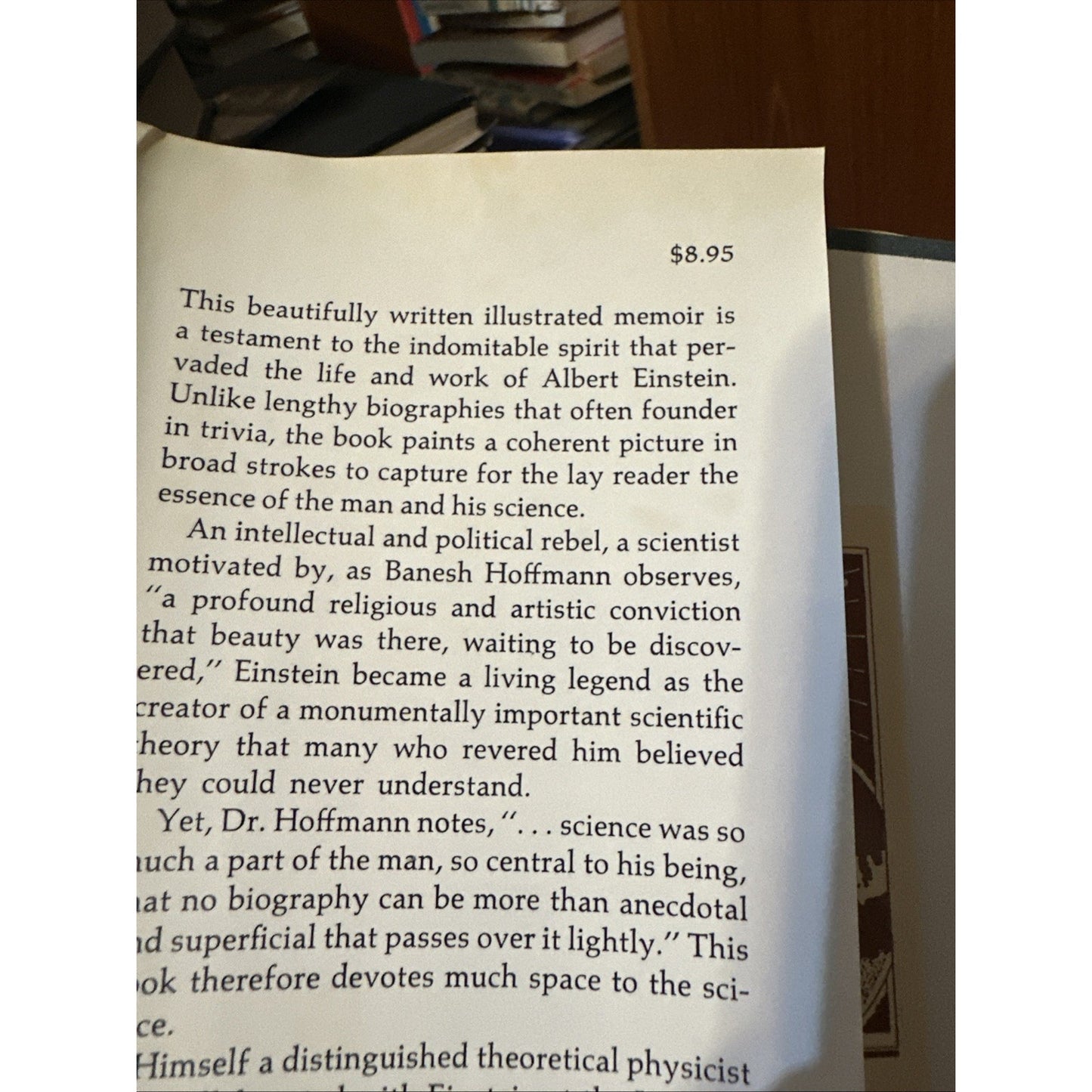 Albert Einstein, Creator and Rebel, by Banesh Hoffmann, 1972 HC