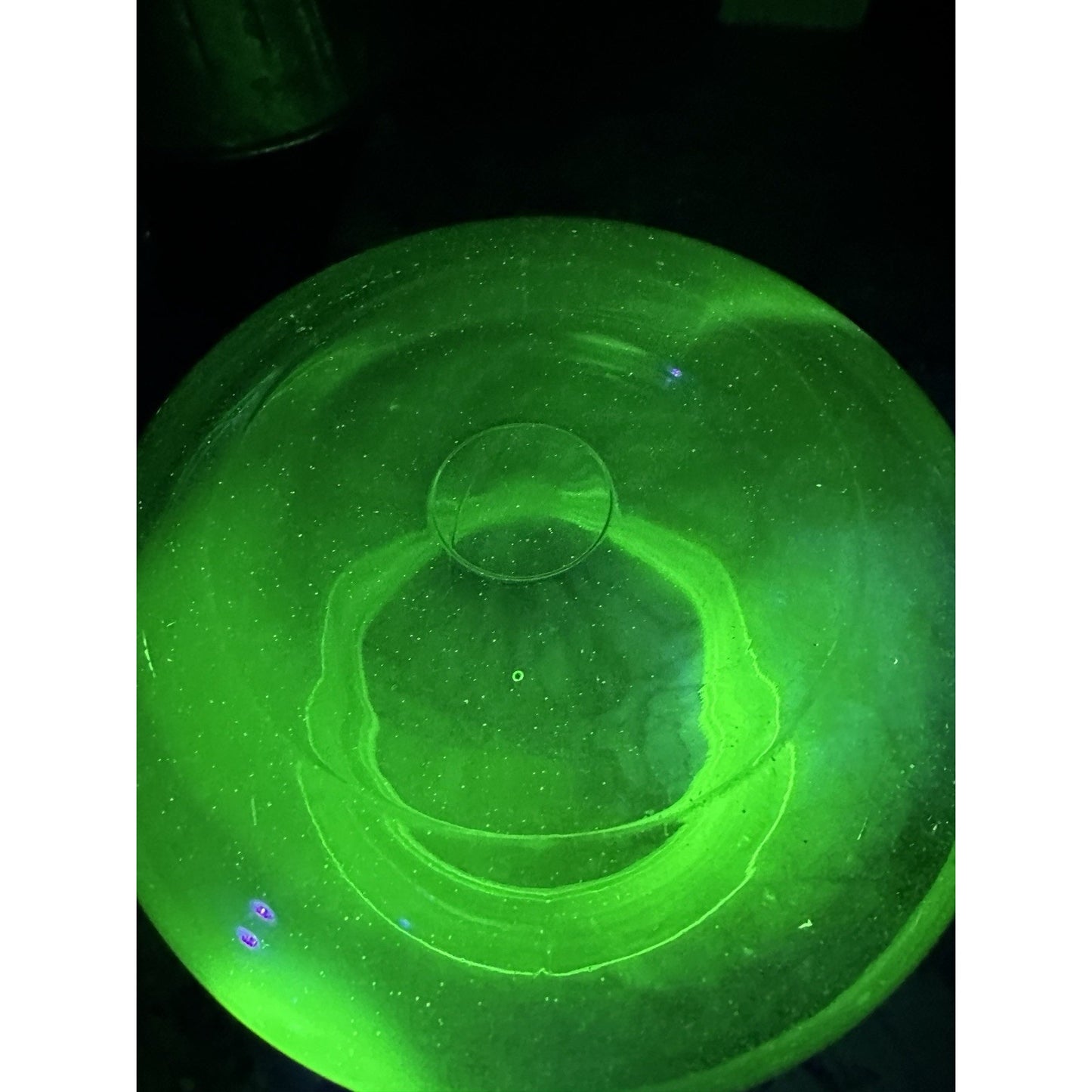 Uranium Glass Fish Bowl