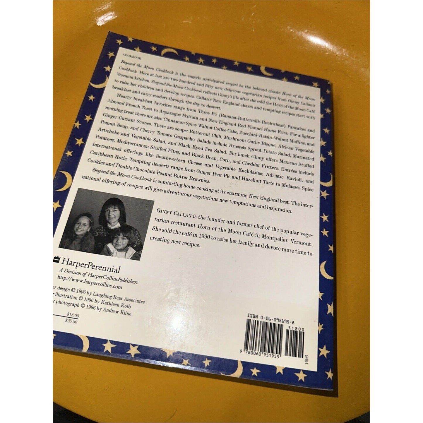 Beyond the Moon Cookbook by Callan, Ginny Book