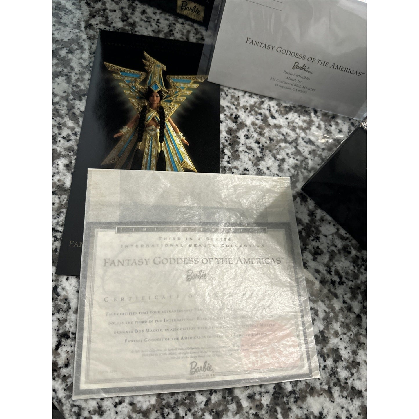 Barbie Bob Mackie Fantasy Goddess of the Americas Doll 2000 Limit Edition New