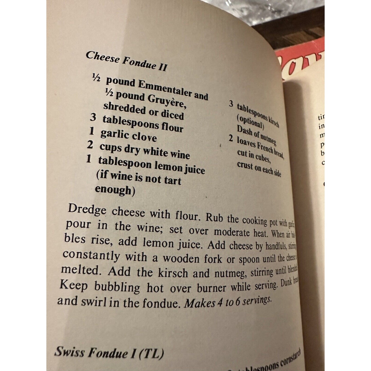 Vintage 1969 • The Fondue Cookbook • Beth Merriman •