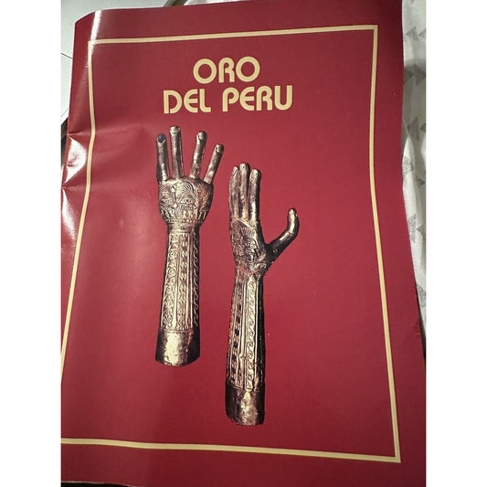 Oro Del Peru 1982 World's Fair museum exhibition program, book