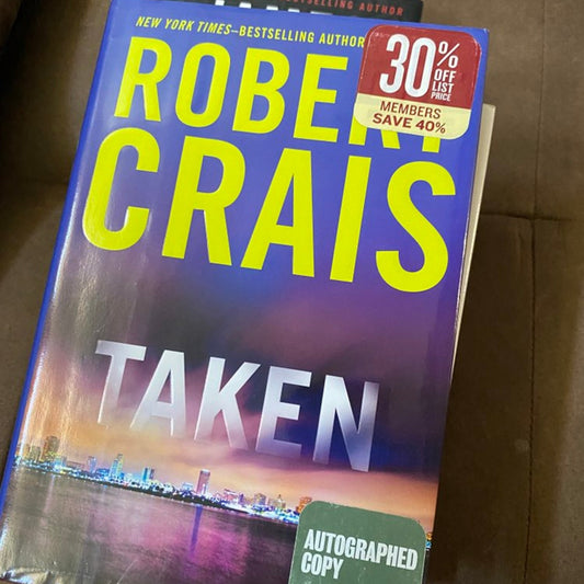 Taken by Robert Crais - Hardcover autographed copy