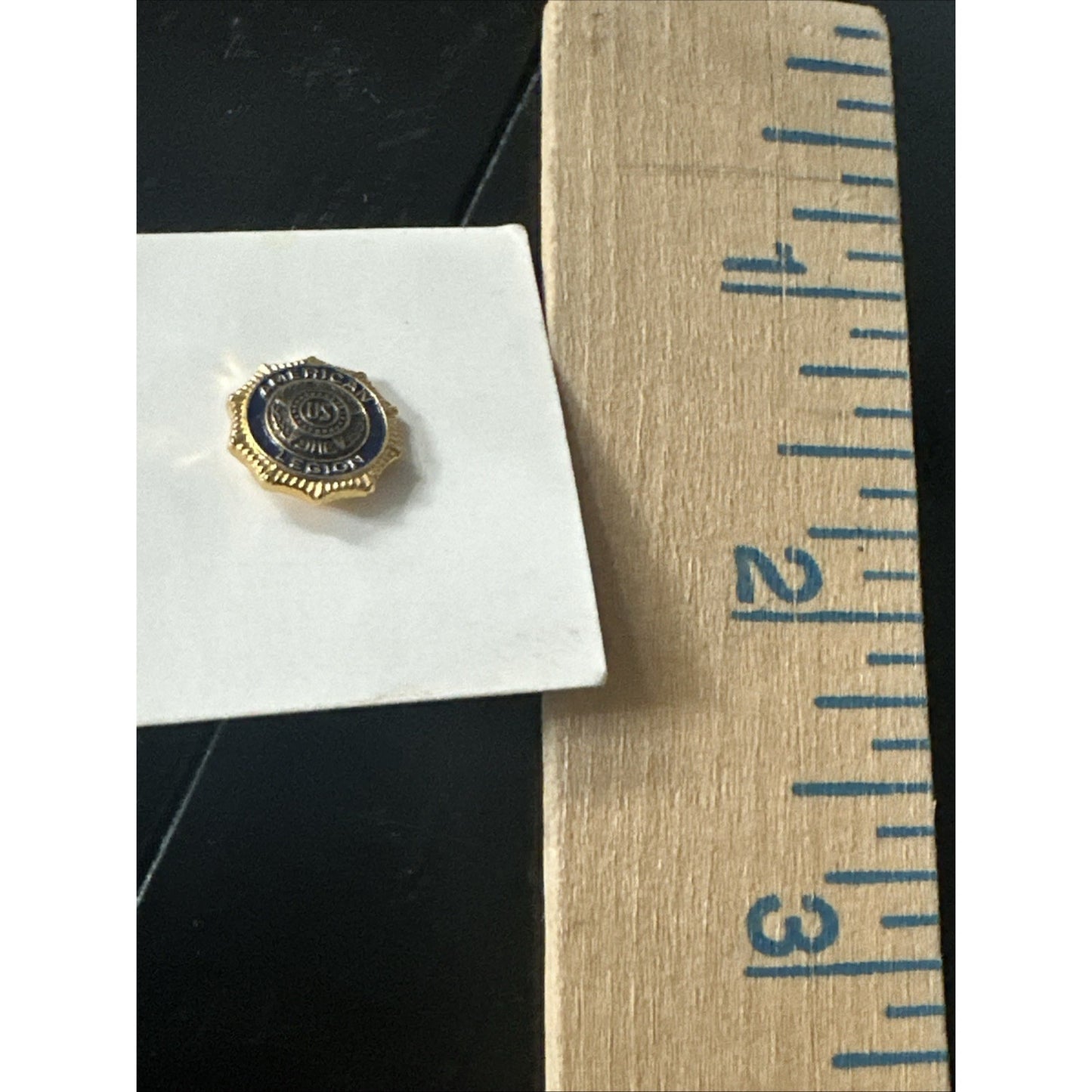 American Legion "US" Star Cloisonne Vintage Enamel Membership Lapel Pin