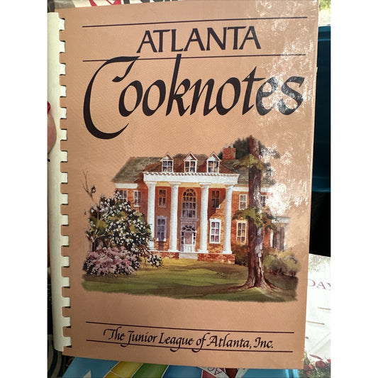 Atlanta Cooknotes Cookbook Jr League of Atlanta Georgia 1987