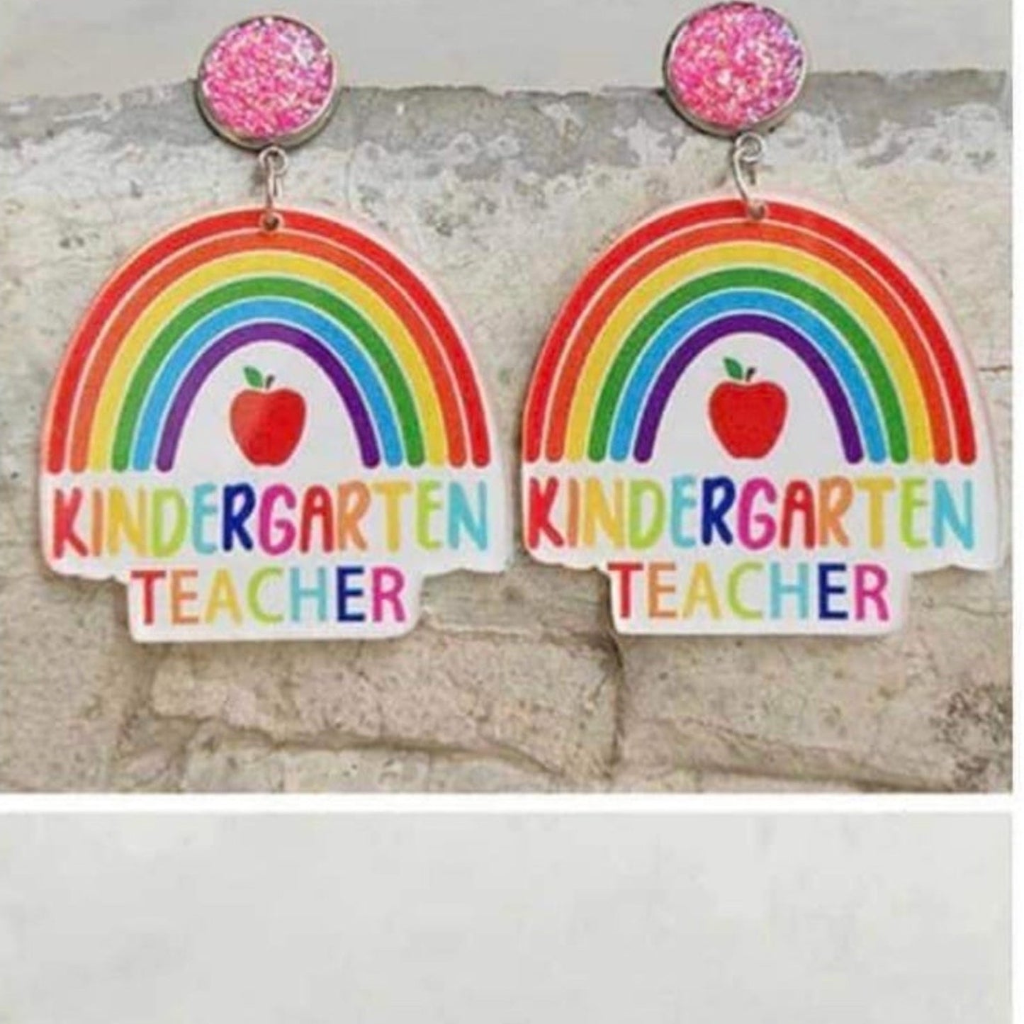5 different Earrings teacher fun cute