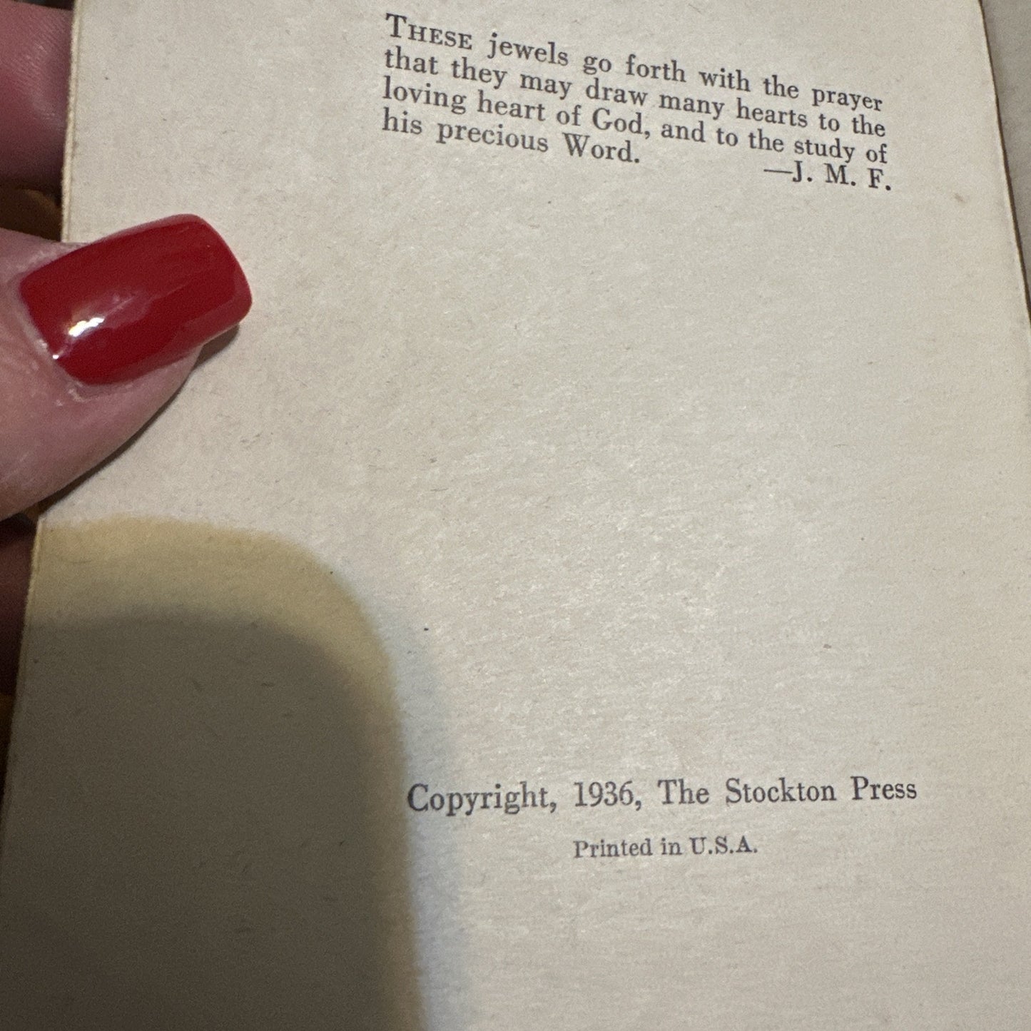 Jewels from God's Word by Jessie Mickens Fauss SSPB Booklet Abingdon 1936