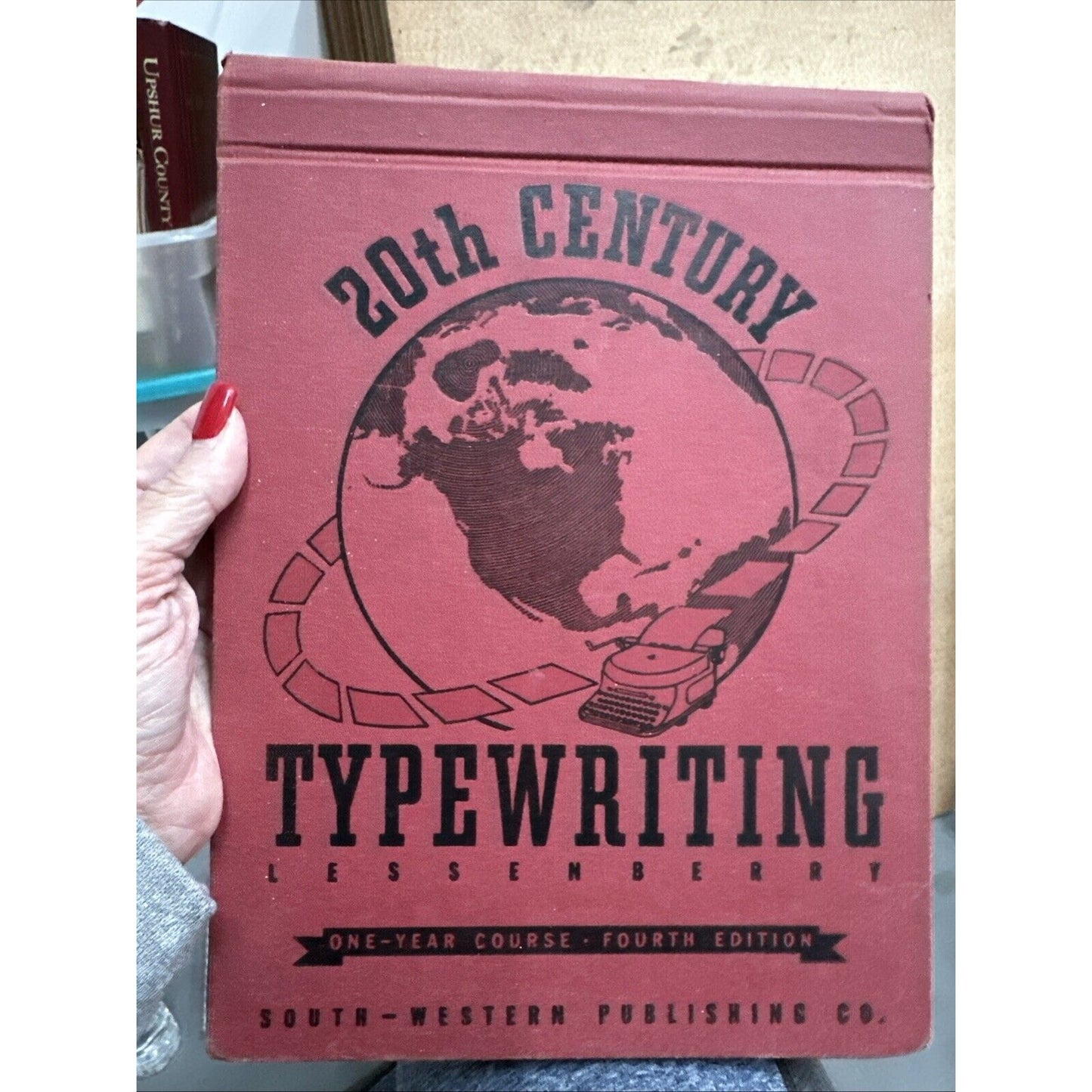 Vtg 20th CENTURY TYPEWRITING Two Year Course Fourth Edition LESSENBERRY 1942 HC