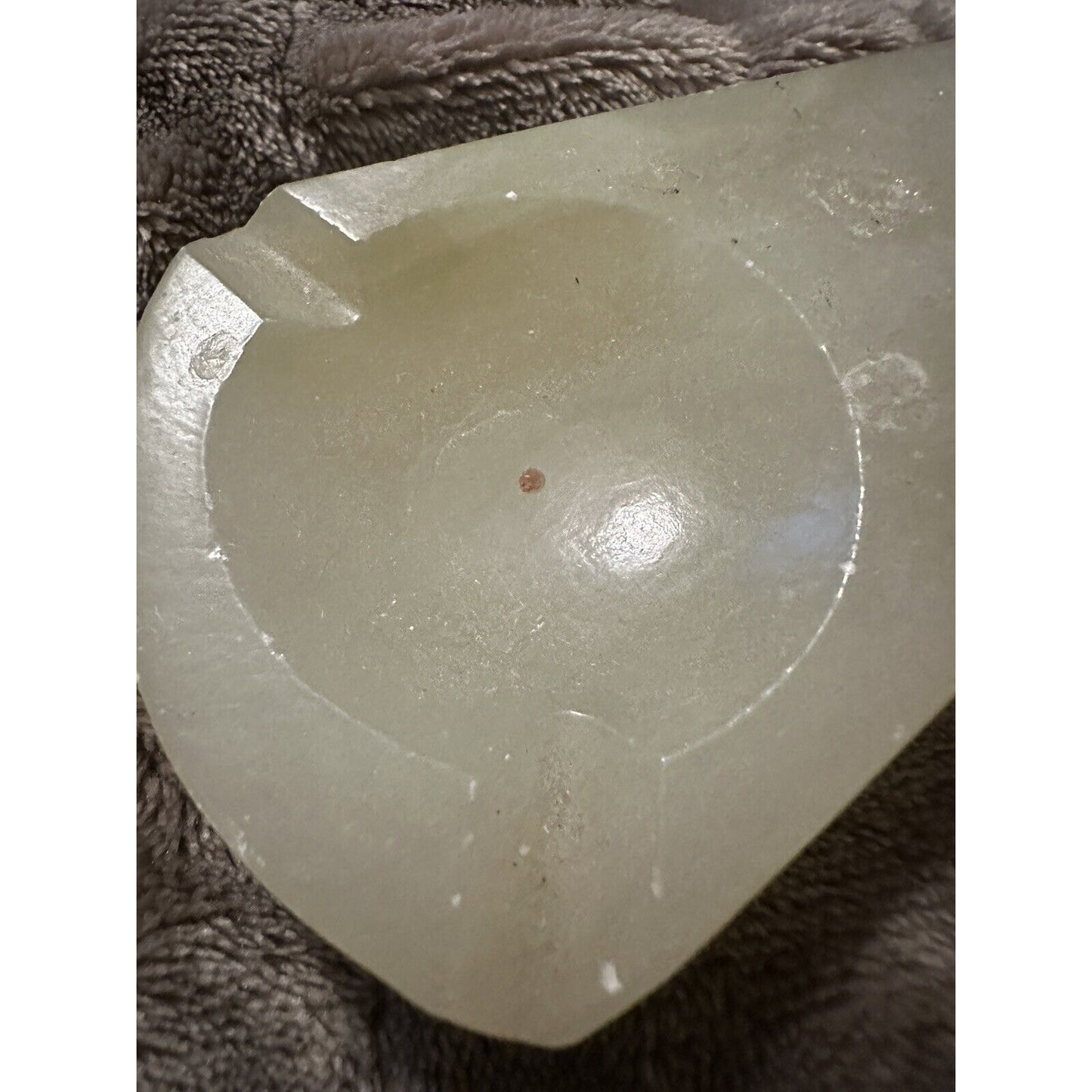 Vintage Marble Stone Elephant Figurine Ashtray
