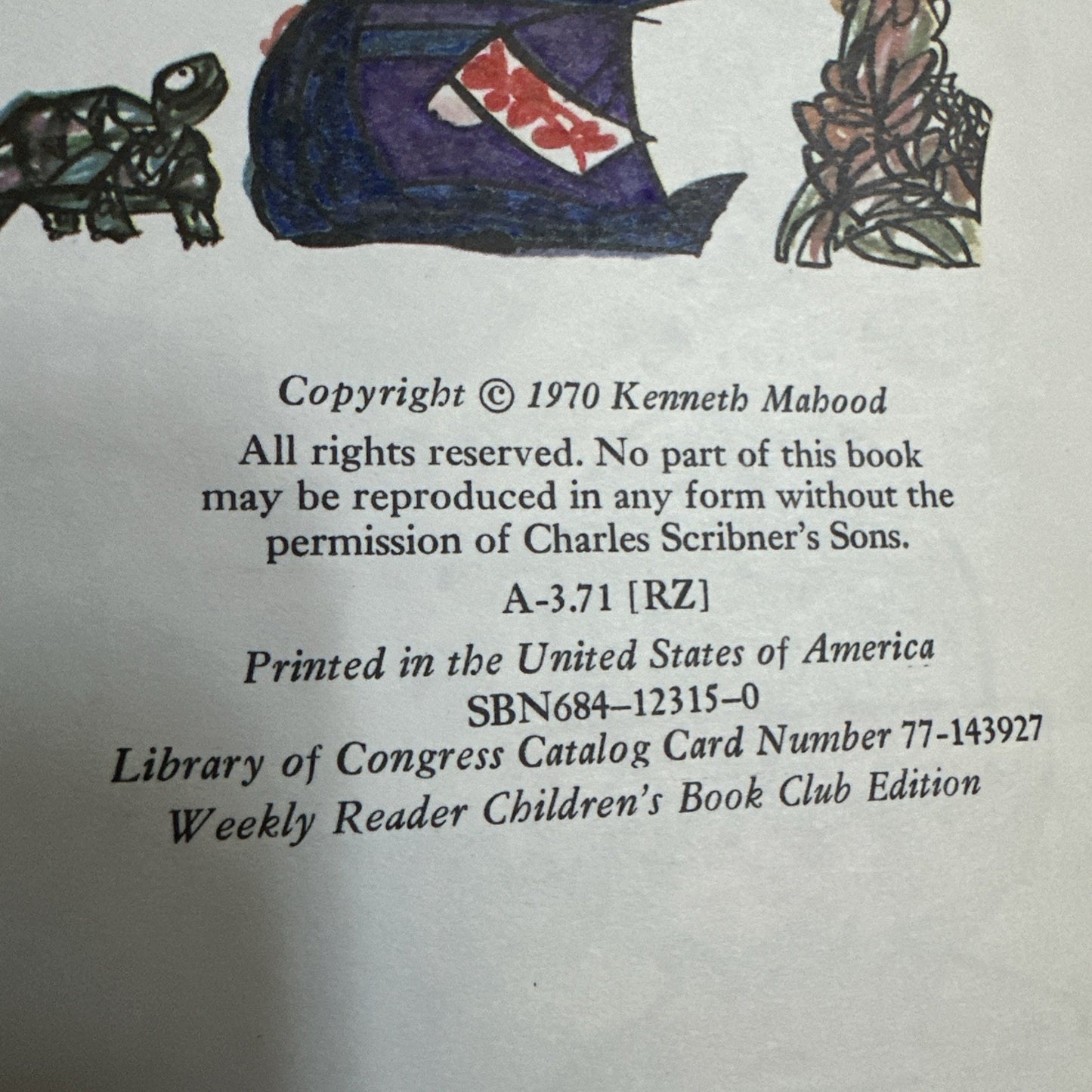 Vtg The Laughing Dragon Kenneth Mahood Weekly Reader HC 1970 ADORABLE Story Book