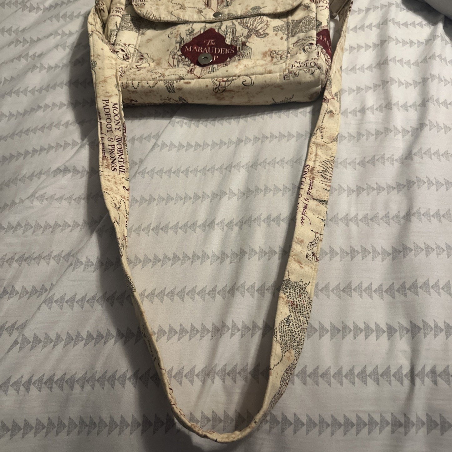 Harry Potter Marauders Map Crossbody Purse & Coin Purse Rare
