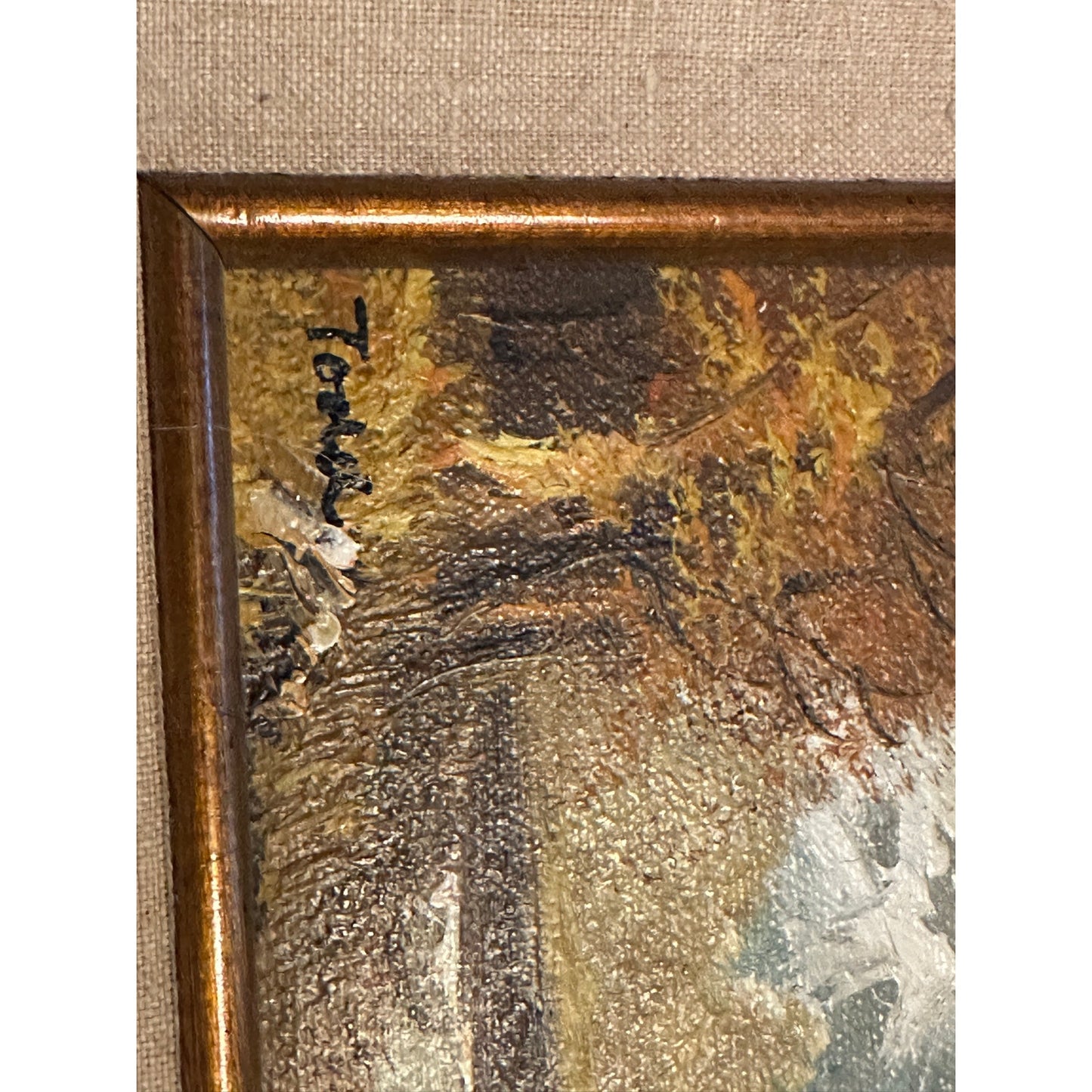 Original Oil Painting Mountain Landscape Oil on Canvas Signed "Todd"