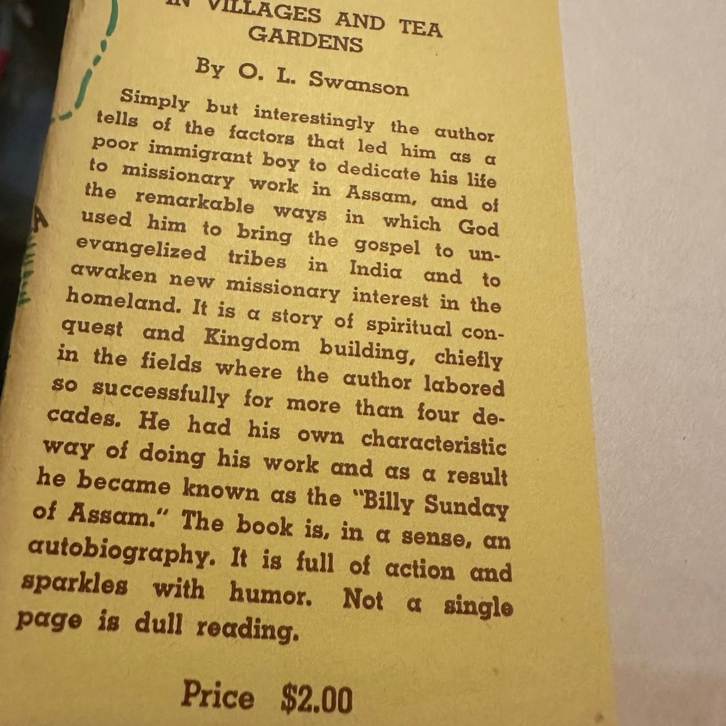 In Villages and Tea Gardens by O.L. Swanson signed
