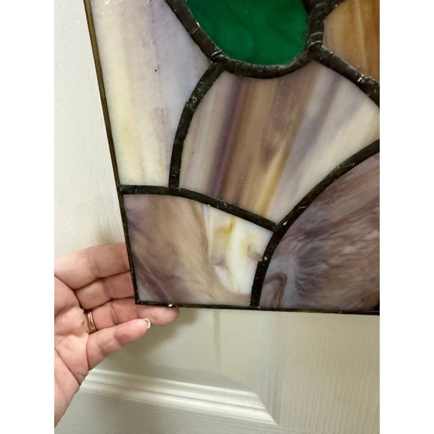 Vintage 2 Tulip stained glass