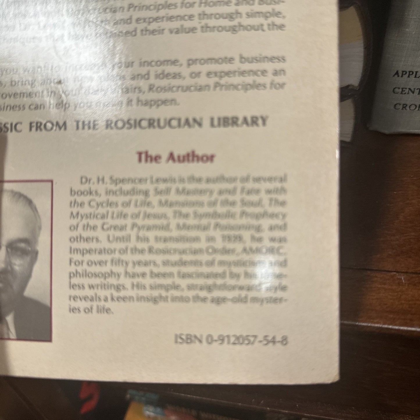 Rosicrucian Principles for the Home and Business by H. Spencer Lewis