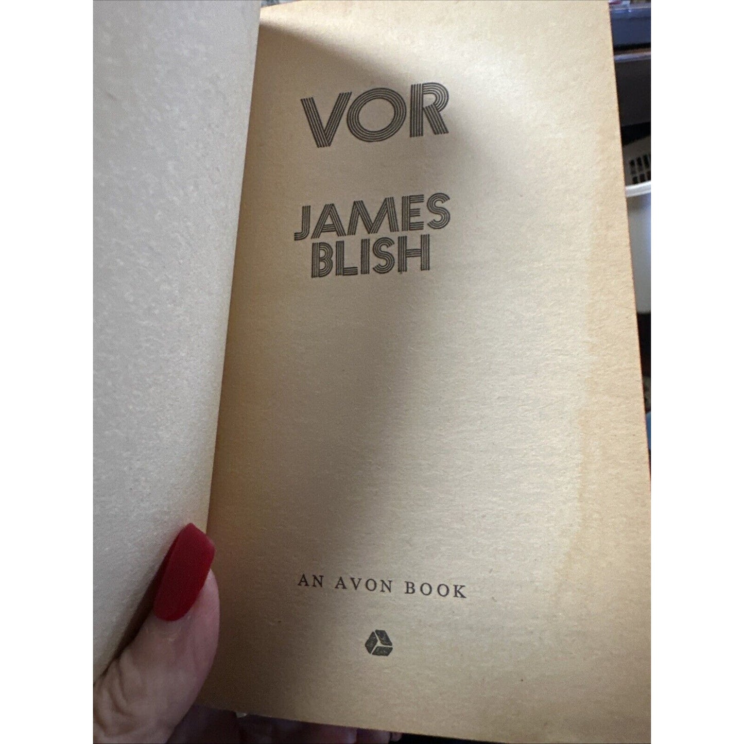 VOR by James Blish vintage 1967 Avon paperback SCIFI