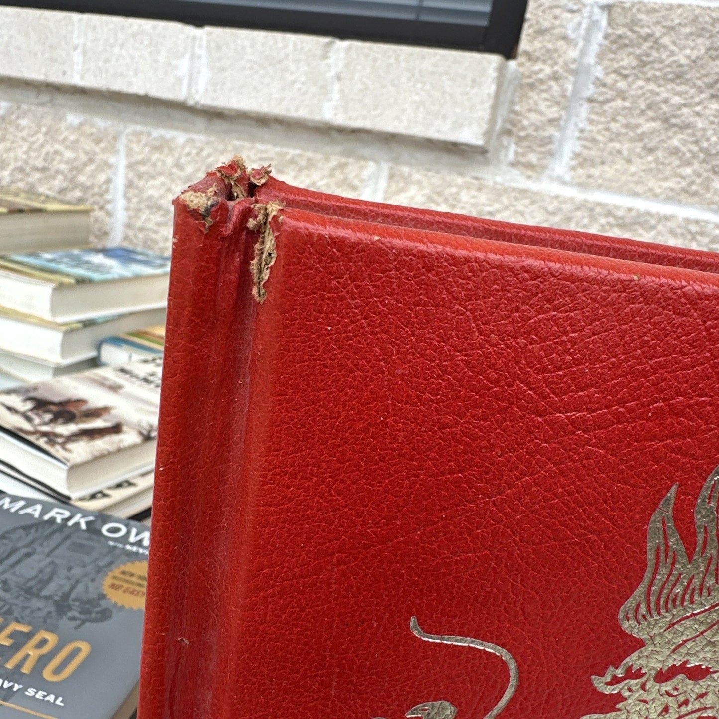 1982 Journey Into China National Geographic Society HB Leather Red 1st Edition