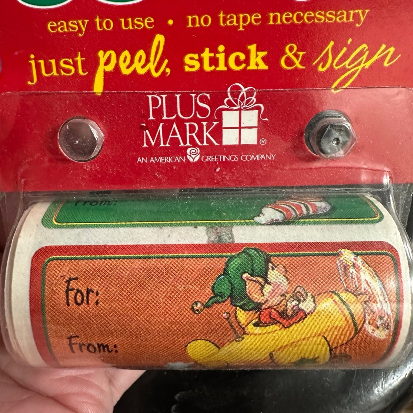 Vintage peel & stick Christmas Gift Tags