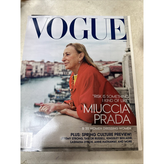 Vogue Magazine | Miuccia Prada | Spring Culture Preview | March 2024