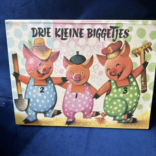 Three Little Pigs Vintage Pop-Up Book V. Kubasta Drie Kleine Biggetjes German