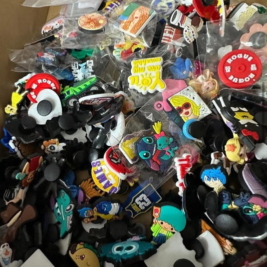 100 random croc charms