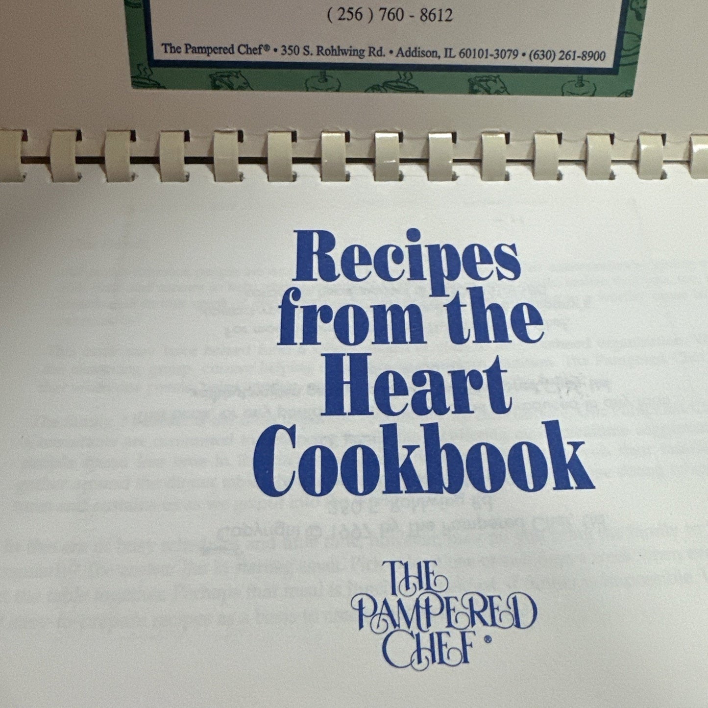 Pampered Chef Cookbooks Lot of Recipes from the Heart of Home Spiral Vtg 1999