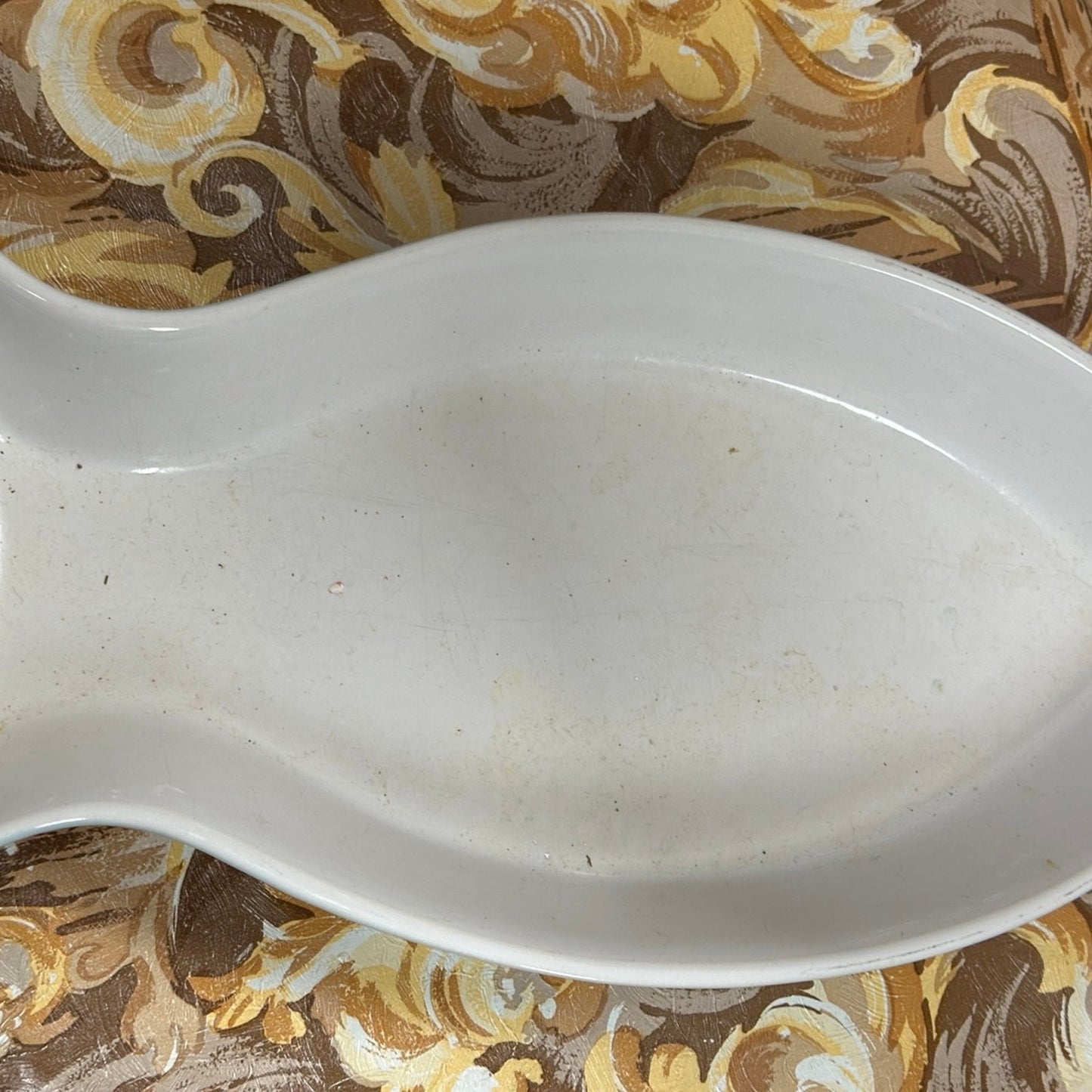 Baby Blue Fish Shaped Serving Platter Threshold Stoneware Large Aqua