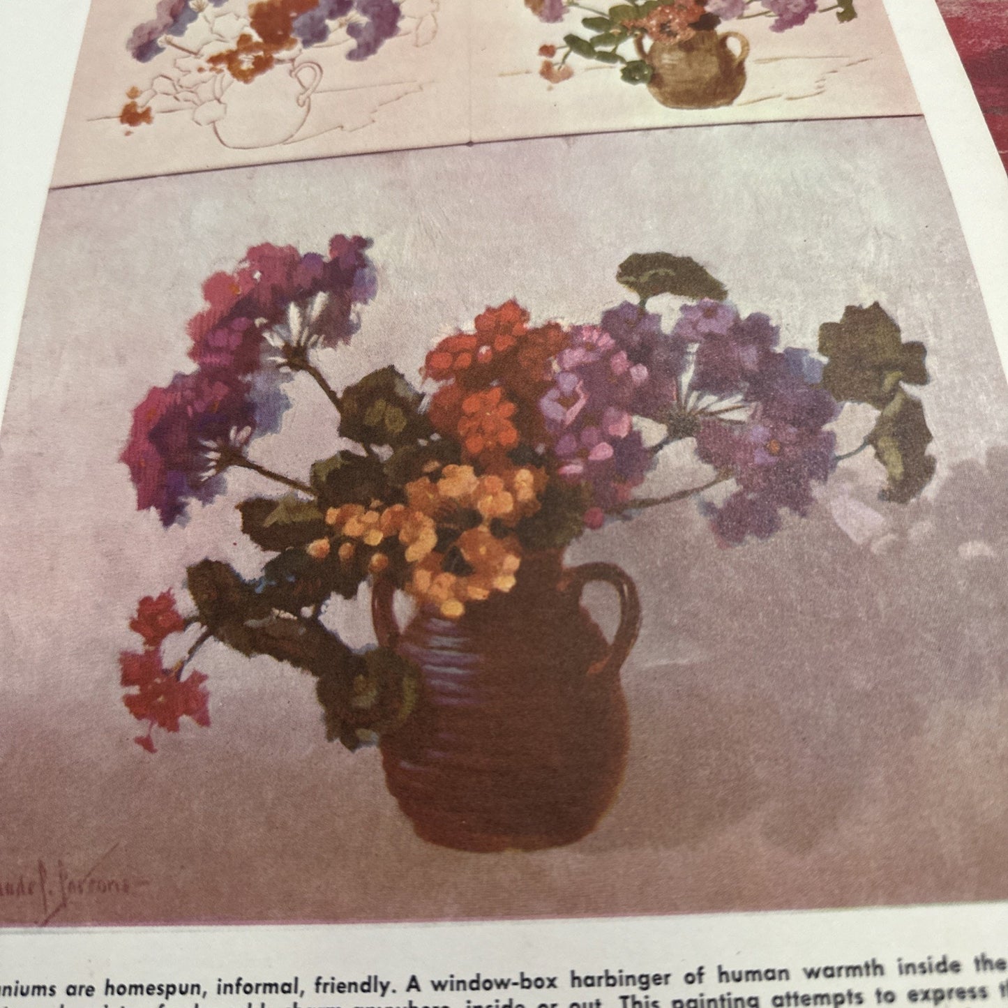 Vintage Walter Foster Art Book How Claude Parsons Paints Flowers Vintage