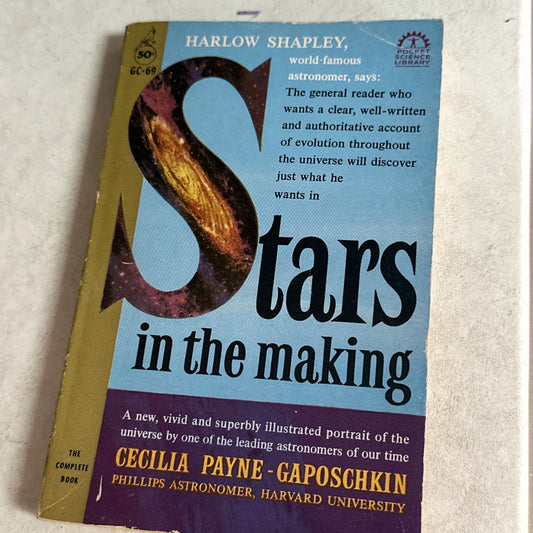 Stars in the Making - Cecilia Payne-Gaposchkin, 1959 sc, Pocket Books (GC-69)